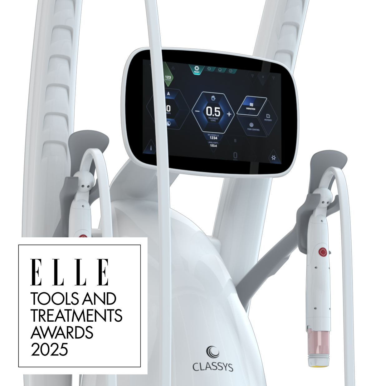 Everesse device with badge of 2025 tools and treatments awards