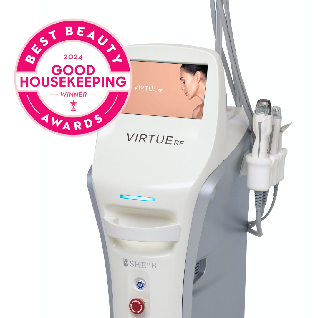 Virtue RF Machine with seal for 2024 Good Housekeeping Best Beauty award winner