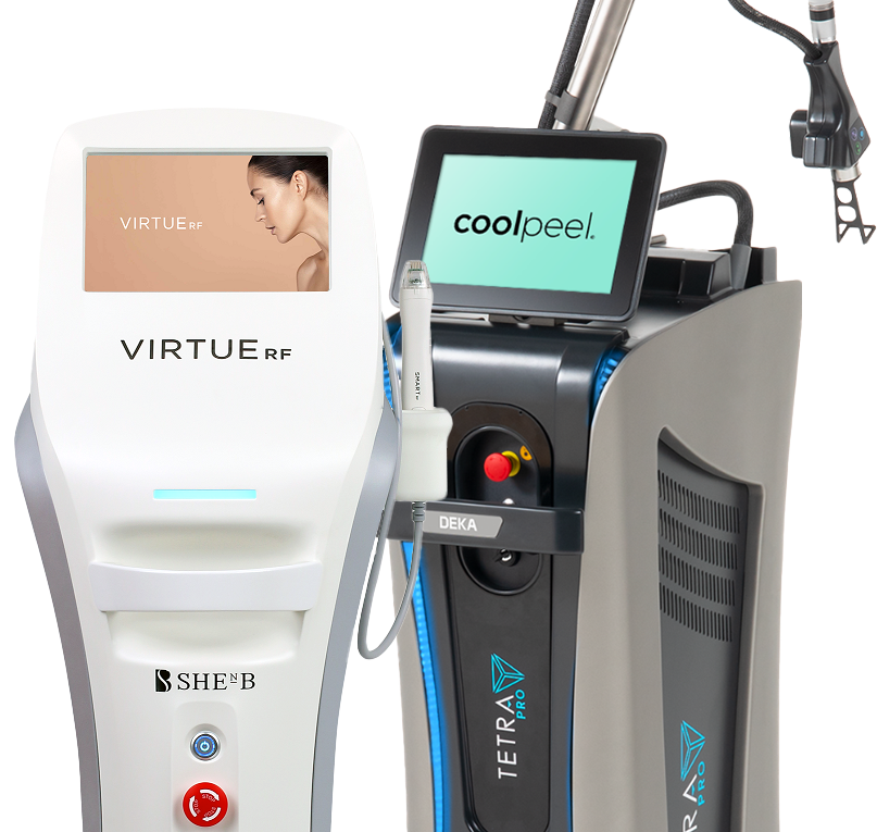 VirtueRF Device and Tetra PRO device with handpiece VirtueRF Device and Tetra PRO device with handpiece